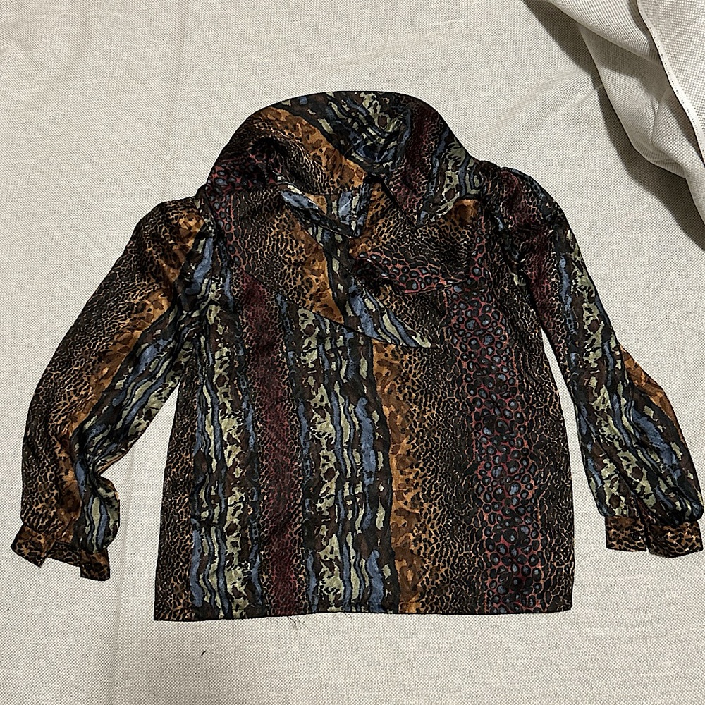 jeri marque vintage button up blouse